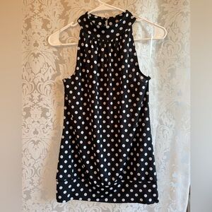 Maurice’s Polka Dot Halter Top - Black and White